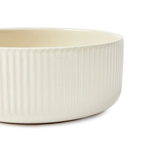 Taupe Linear 12 Piece Dinner Set - Anko