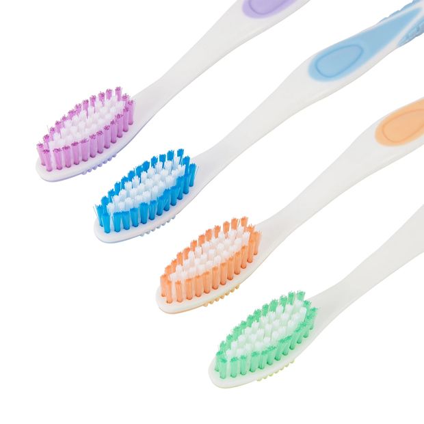 OXX Essentials 4 Pack Adult Toothbrush - Medium
