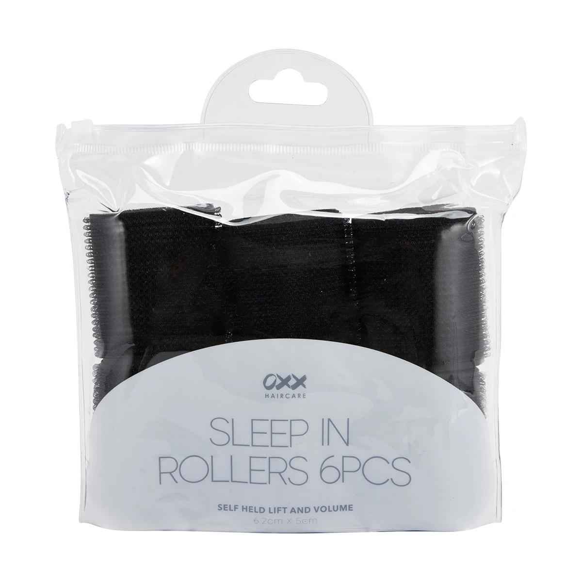 OXX Haircare 6 Piece Sleep In Rollers - Black