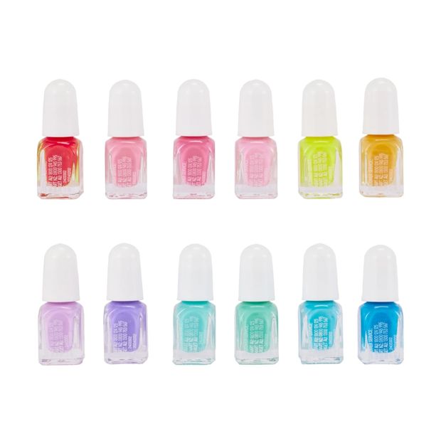 12 Piece Nail Polish Collection, Pop of Colour - OXX Junior