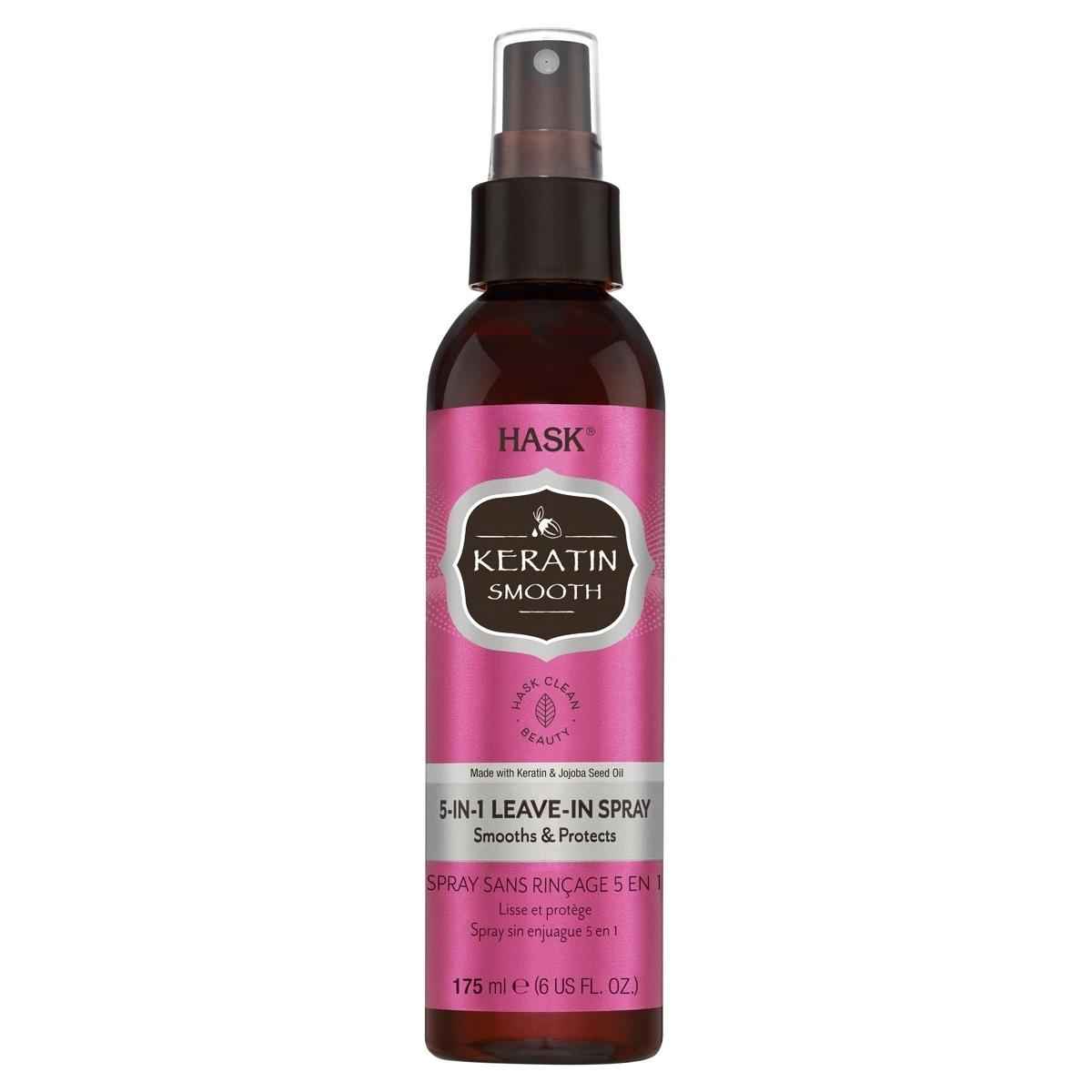 HASK Keratin Smooth 5-in-1 Leave-in Spray 175ml - Keratin and Jojoba Seed Oil