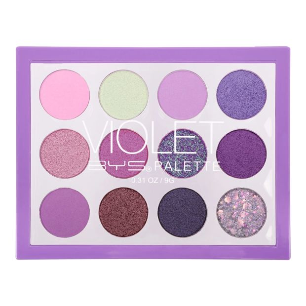 BYS Eyeshadow Palette, 12 Shades - Violet