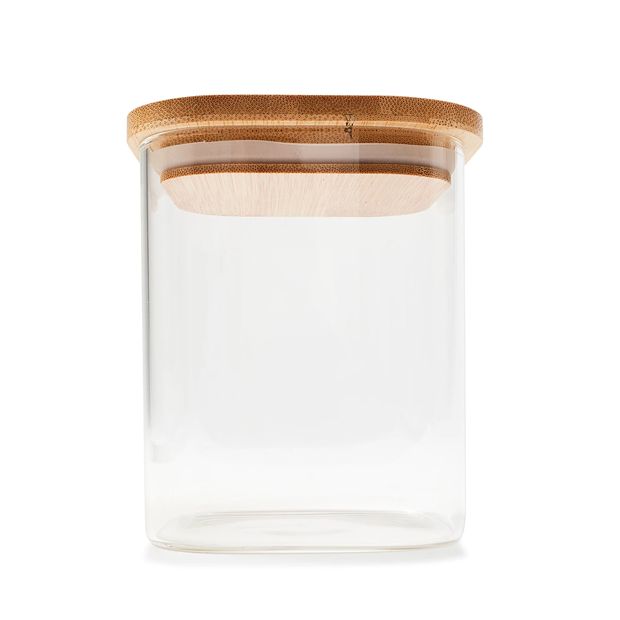 800ml Glass Container with Bamboo Lid - Anko
