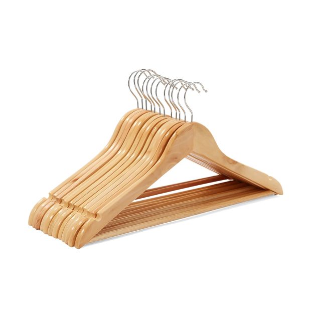 Wooden Hangers, 12 Pack - Anko