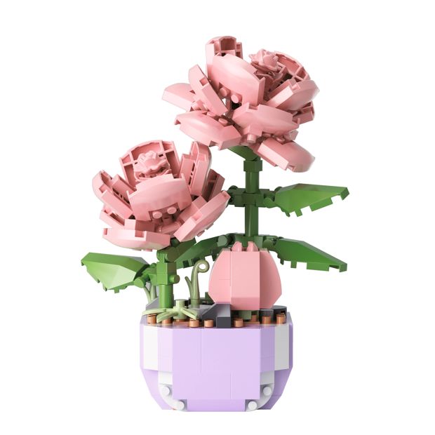 Mini Blocks Flower Series: Mini Flower Pot Playset, Assorted - Anko
