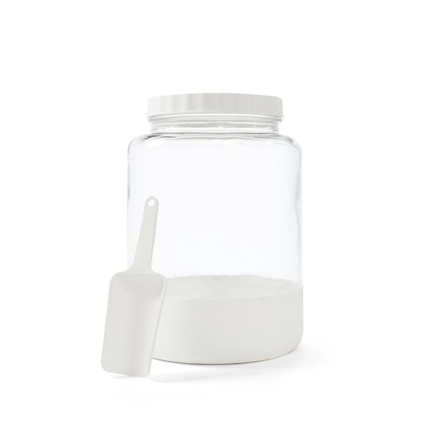 Glass and Silicone Jar with Scoop - Anko