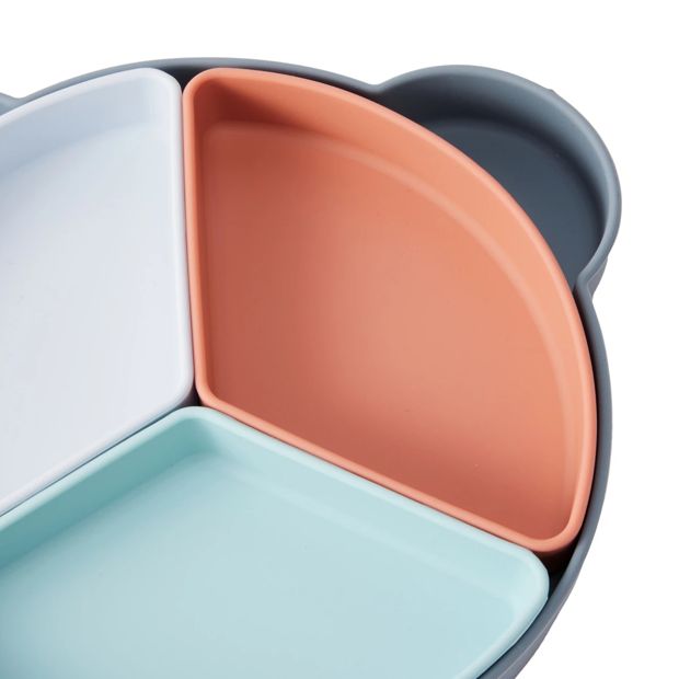Silicone Suction Divided Plate - Anko