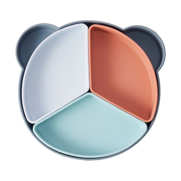 Silicone Suction Divided Plate - Anko