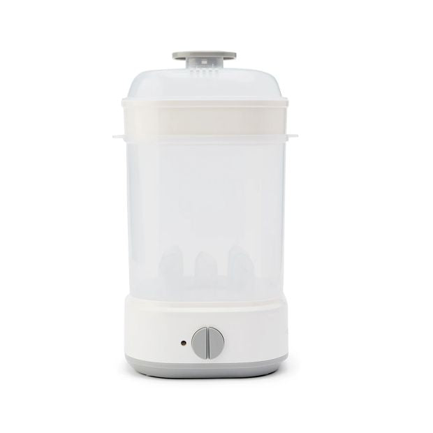 Electric Steam Bottle Steriliser, White and Grey - Anko