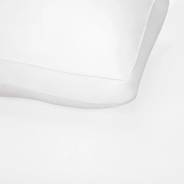 Gusseted Side Sleeper Pillow, High Profile, White - Anko