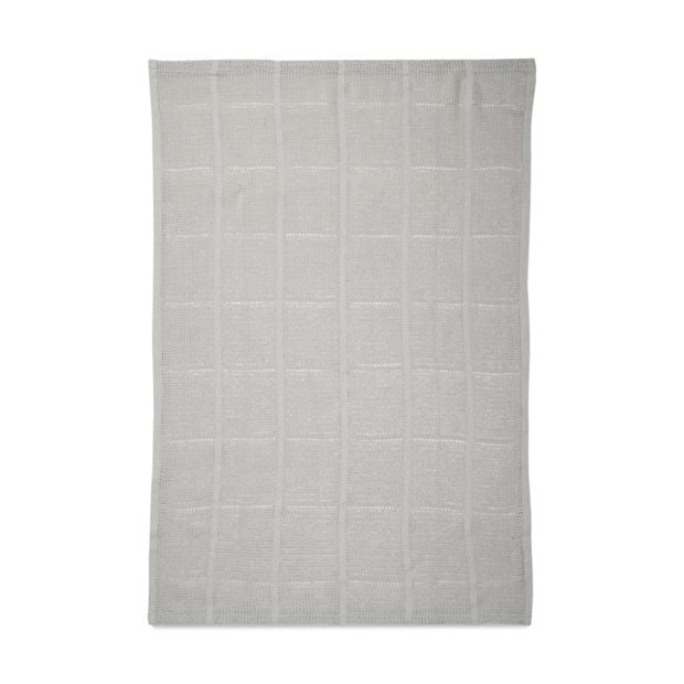 Lightweight Cotton Blanket, Grey - Anko