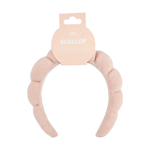 Beauty Headband, Scallop-Shaped Peach - OXX Bodycare