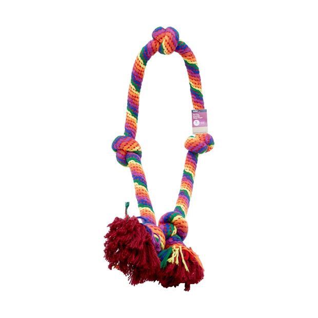 Pet Toy Mega Knotted Rope Rainbow - Anko