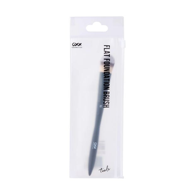 111 Flat Foundation Brush, Black - OXX Cosmetics