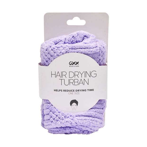 Hair Drying Turban, Lilac - OXX Bodycare
