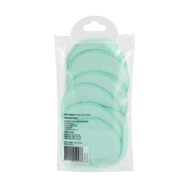 7 Pack Facial Cleansing Pads, Mint - OXX Skincare