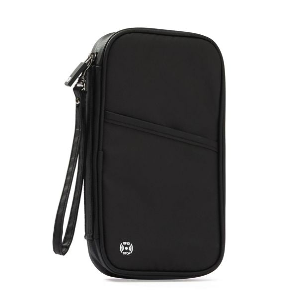 RFID Travel Wallet, Black - Anko