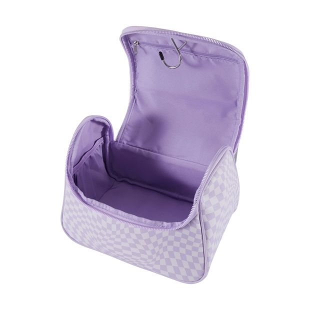 Makeup Bag, Large, Wave Check - OXX Cosmetics