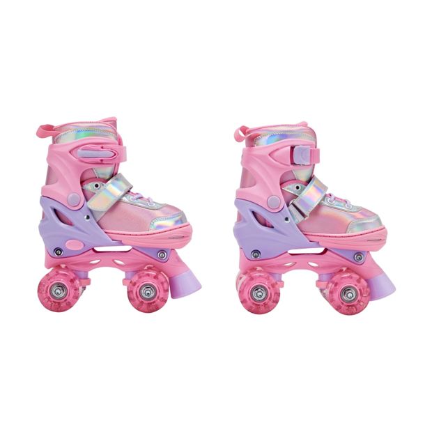 Rollerskates, Pink, Size 13 to 2 - Anko