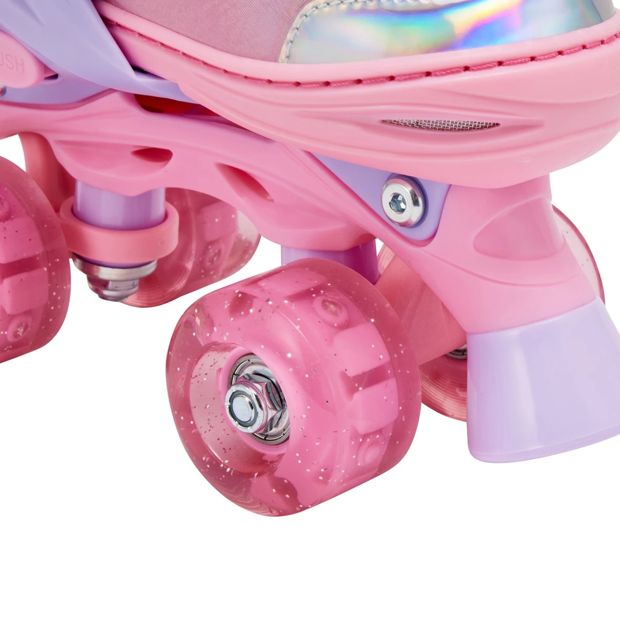 Rollerskates, Pink, Size 13 to 2 - Anko