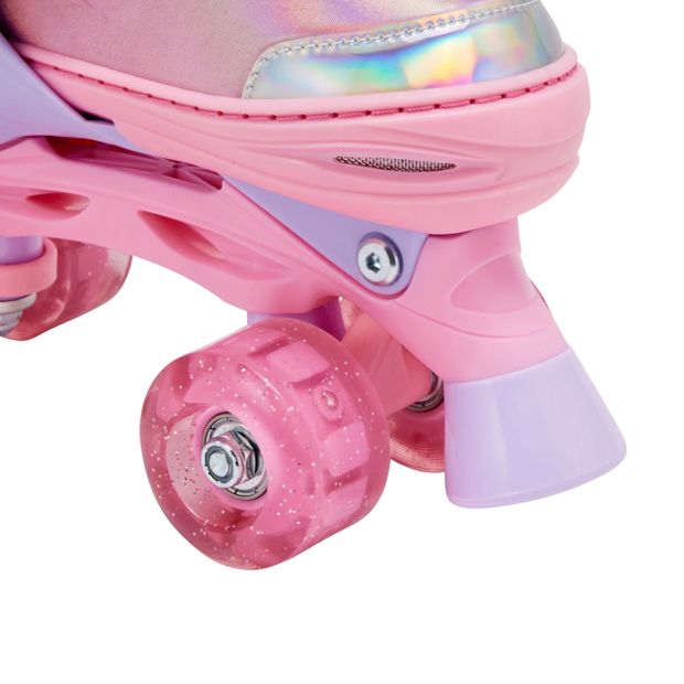 Rollerskates, Pink, Size 3 to 5 - Anko