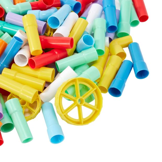 168 Piece Play and Learn Pipe Tube Construction Activity Tub - Anko
