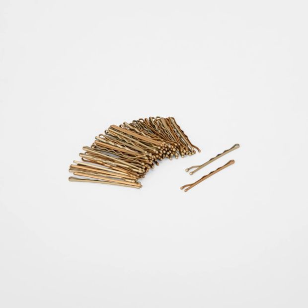 60 Pack Metallic Soft Touch Bobby Pins - OXX Haircare