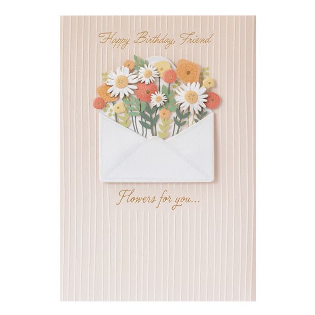 Hallmark Signature Birthday Card - Floral Wreath