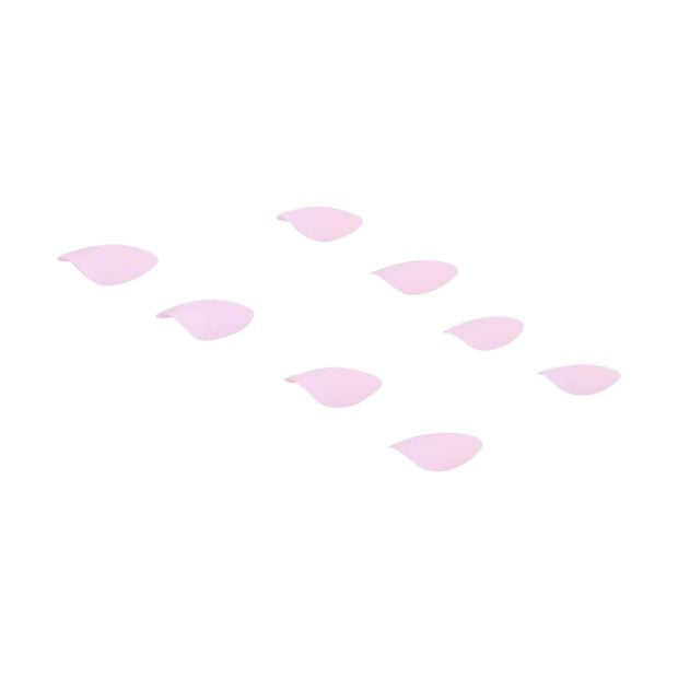 24 Pack Artificial Nails with Adhesive, Almond Shape, Pink - OXX Cosmetics