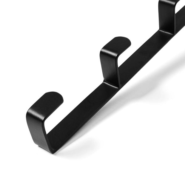 Over the Door Vertical Hook, Black - Anko