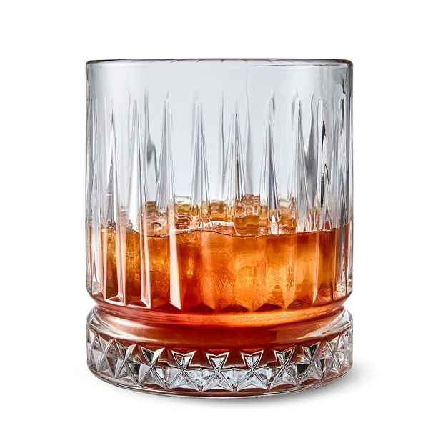 6 Clear Manhattan Tumbler Glasses - Anko