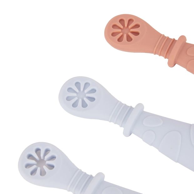 4 Pack Silicone Pre-Spoons, Assorted - Anko