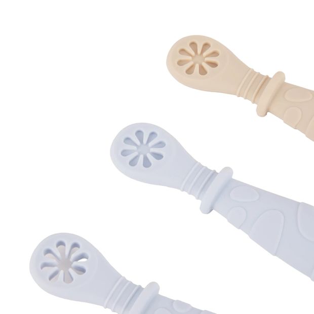 4 Pack Silicone Pre-Spoons, Assorted - Anko