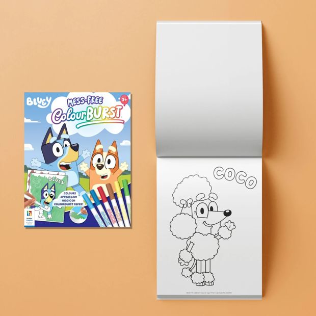 INKredibles Bluey Mess-Free ColourBurst Activity Kit - Book