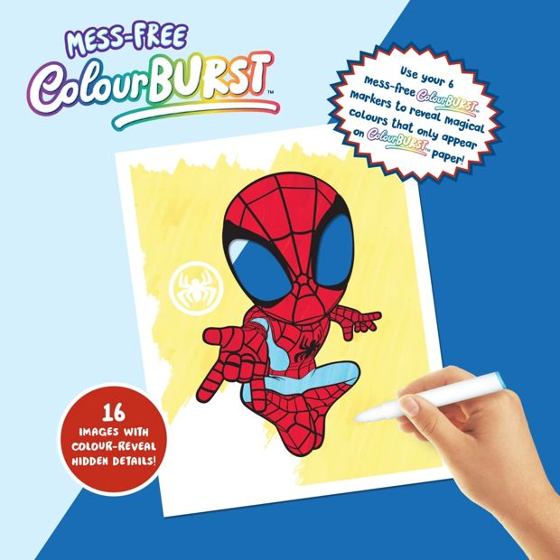 INKredibles Marvel Spidey and his Amazing Friends Mess-Free ColourBurst Activity Kit