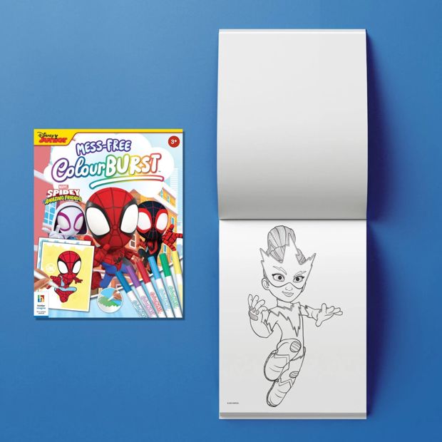 INKredibles Marvel Spidey and his Amazing Friends Mess-Free ColourBurst Activity Kit