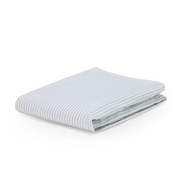 2 Pack Cotton Fitted Bassinet Sheets, White and Stripe - Anko