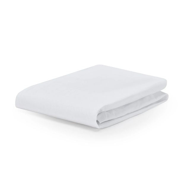 2 Pack Cotton Fitted Bassinet Sheets, White and Stripe - Anko