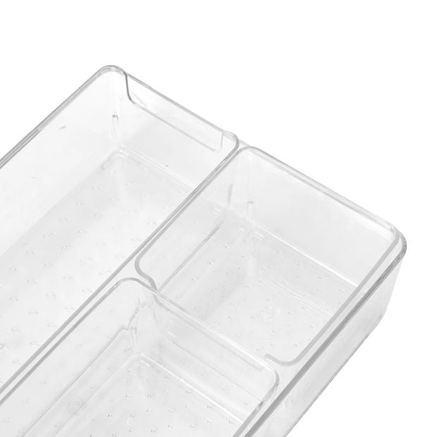 4 Piece Desk Set, Clear - Anko