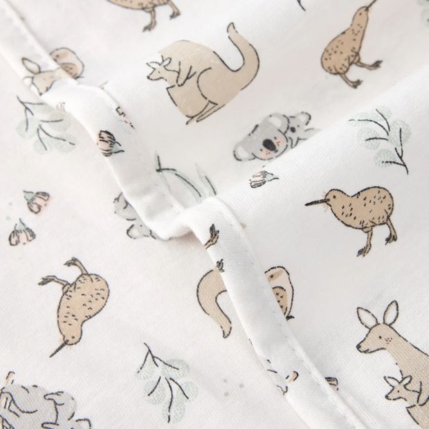 Cotton Jersey Blanket, Australiana - Anko