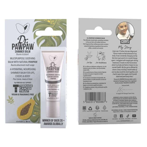 Dr. PAWPAW Shimmer Balm 10ml - Natural Pawpaw
