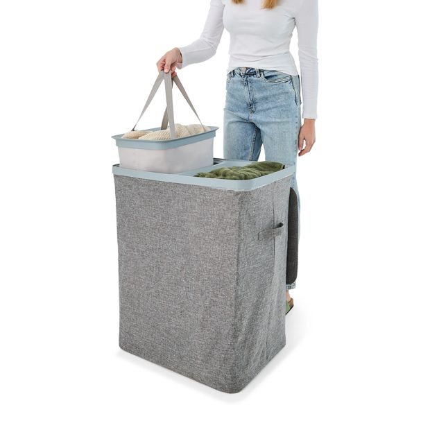 Dual Section Laundry Hamper - Anko