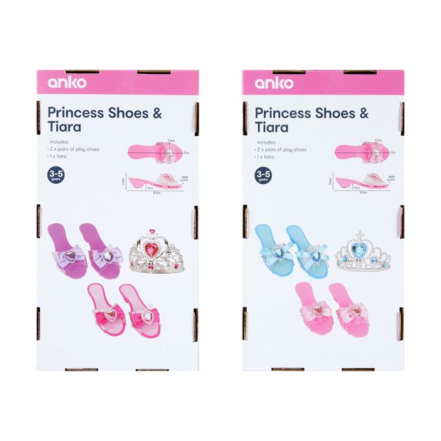 Princess Shoes and Tiara Set - Assorted