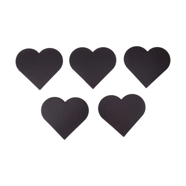 5 Pack Magnetic Canvas Board, Heart - Anko
