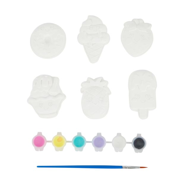 13 Piece Paint Your Own Magnet Set, Sweet - Anko