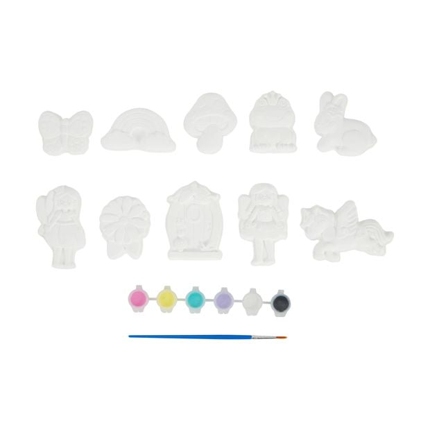 17 Piece Paint Your Own Fairy Garden Set - Anko
