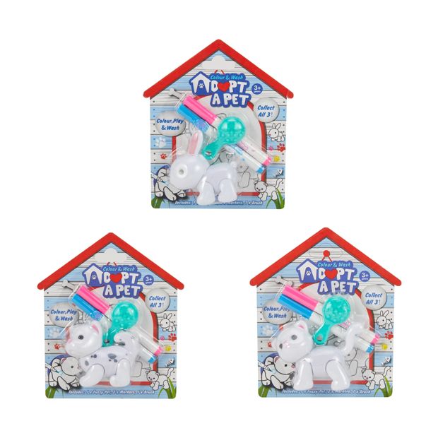 Colour and Wash Adopt a Pet, Assorted - Anko