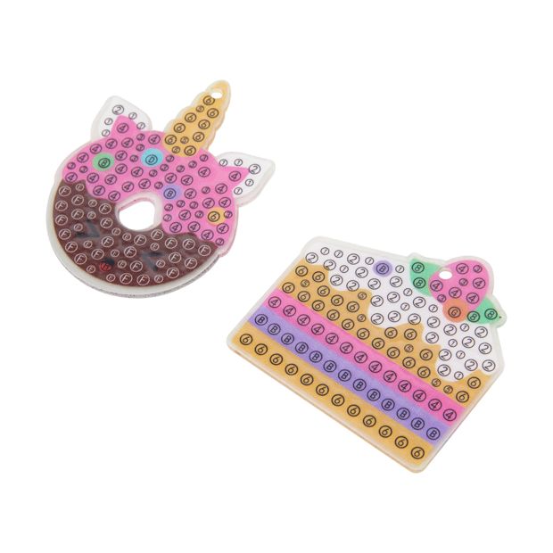 Make Your Own Gen Keychains: Gem by Numbers Keyring Set - Anko