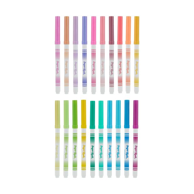 20 Pack Sugar Rush Scented Fine Line Markers - Pastel