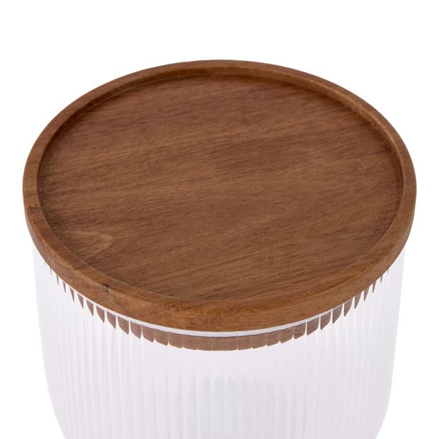 Small Linear Glass Canister - Anko